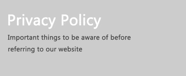 Privacy Policy