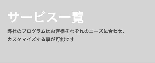 サービスについて